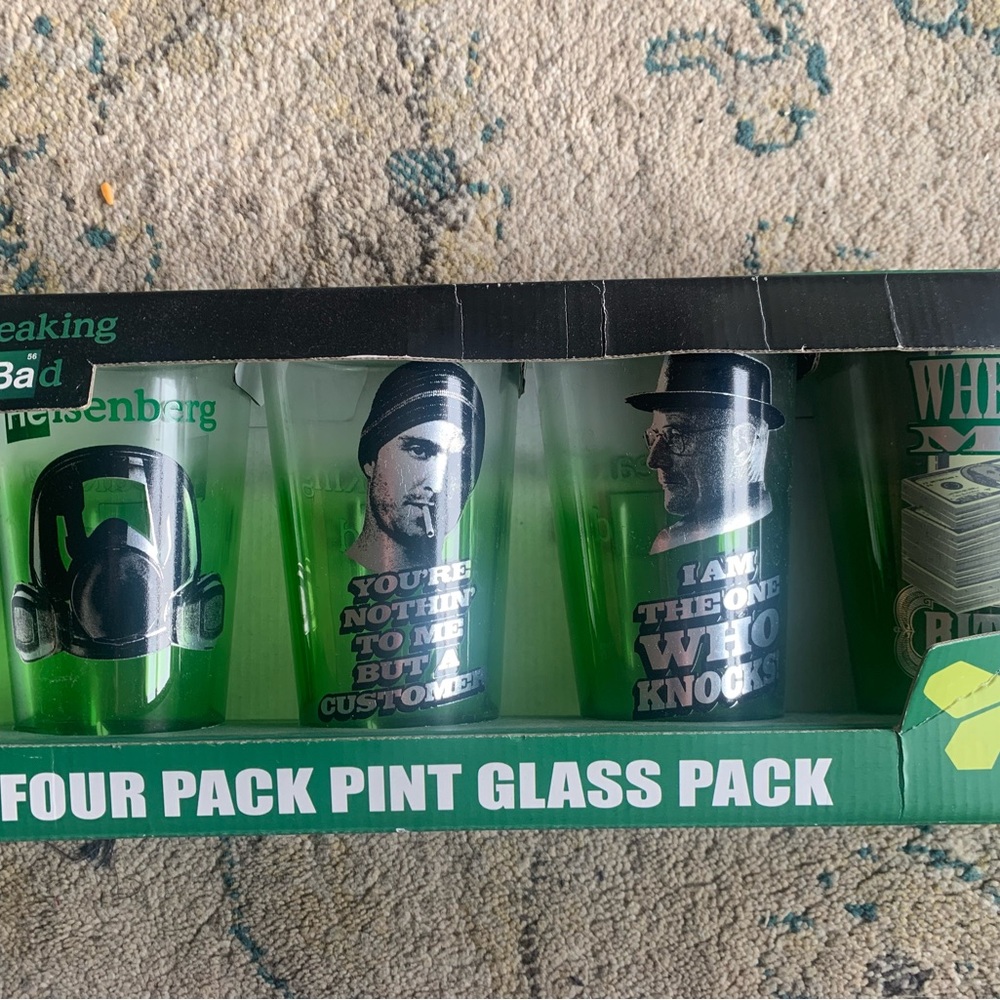 Breaking Bad Drinking Glass set of 4